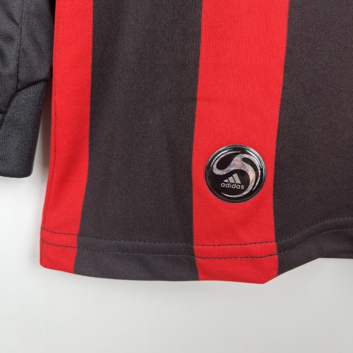 08-09 AC Milan long sleeve Retro Home Kit