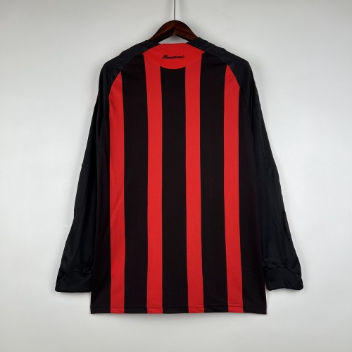 08-09 AC Milan long sleeve Retro Home Kit