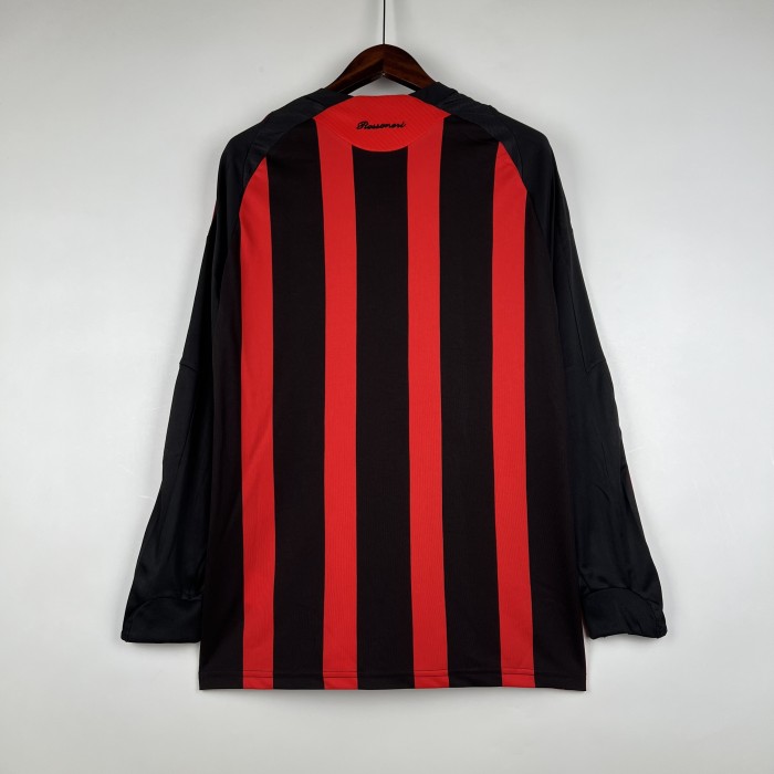 08-09 AC Milan long sleeve Retro Home Kit