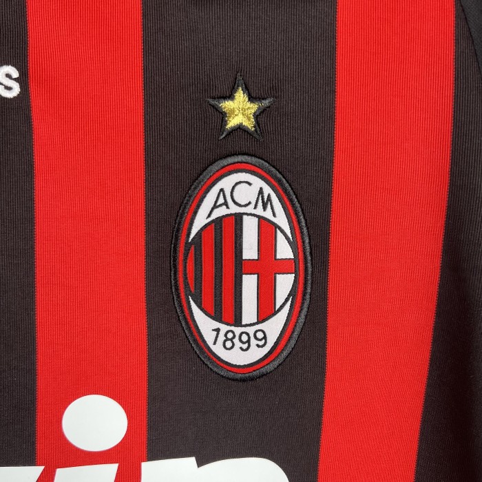 08-09 AC Milan long sleeve Retro Home Kit
