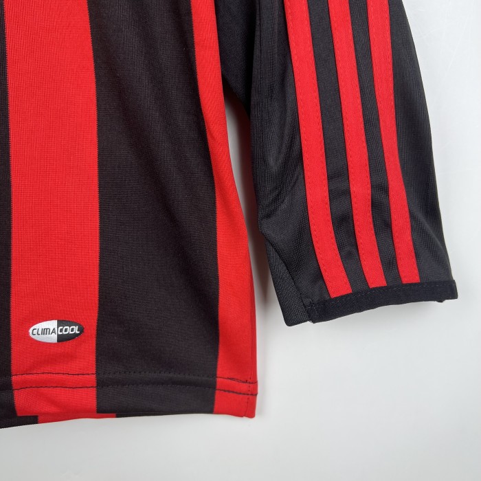08-09 AC Milan long sleeve Retro Home Kit