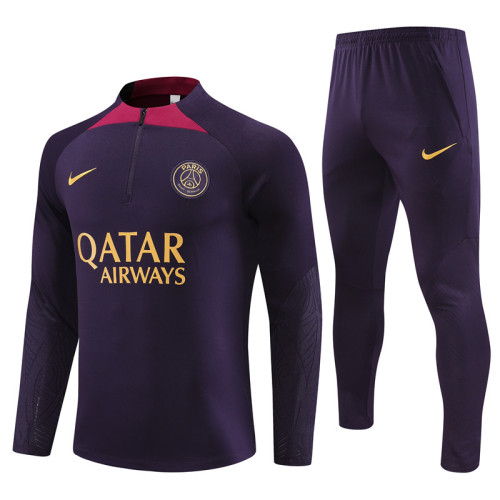 PSG tracksuit 23/24 purple Quater Zip Training Kit