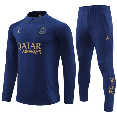 PSG tracksuit 23/24 navy blue Quater Zip Training Kit