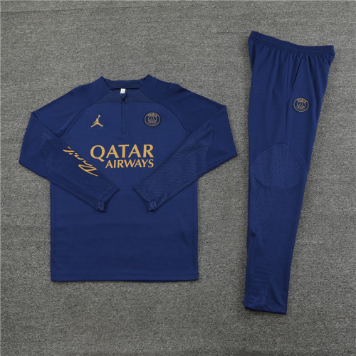 PSG tracksuit 23/24 navy blue Quater Zip Training Kit