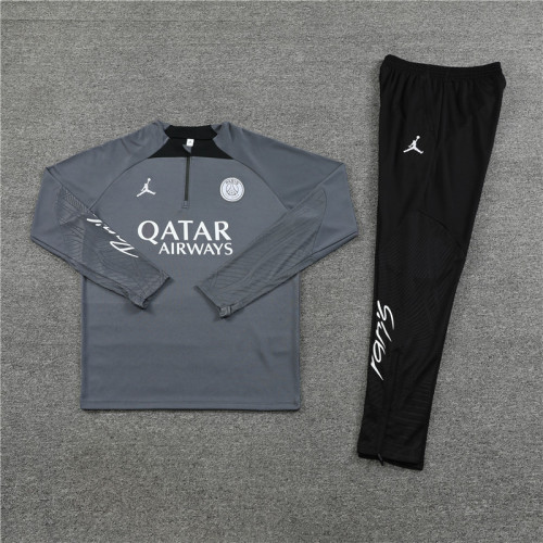 PSG tracksuit 23/24 dark gray Quater Zip Training Kit