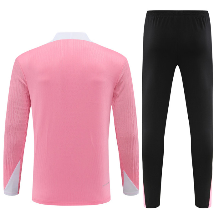PSG tracksuit 24/25 pink with white Quater Zip Training Kit