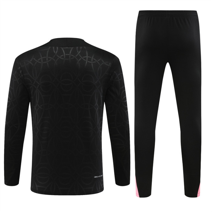 PSG tracksuit 24/25 black with embossing Quater Zip Training Kit