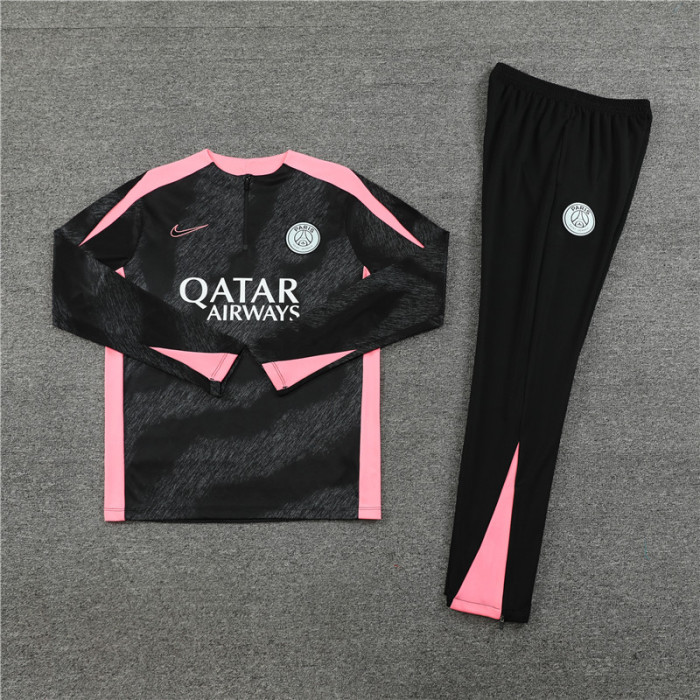 PSG tracksuit 24/25 camouflage black with pink Quater Zip Training Kit
