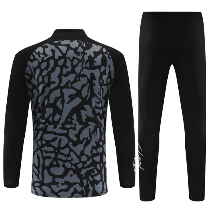 PSG tracksuit 23/24 black with grey Quater Zip Training Kit