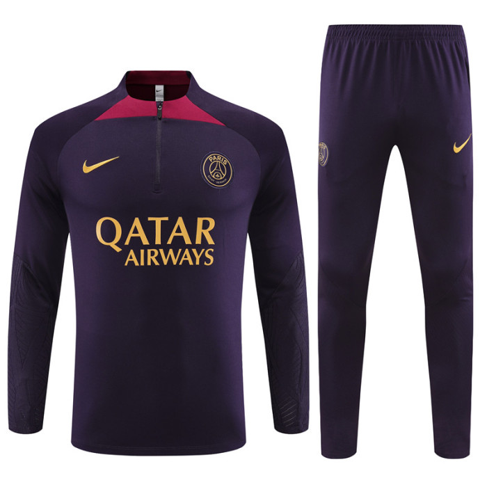 PSG tracksuit 23/24 purple Quater Zip Training Kit