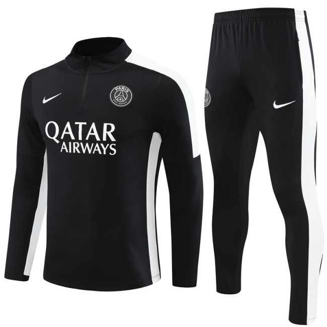 PSG tracksuit 23/24 black with white Quater Zip Training Kit