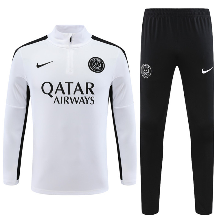 PSG tracksuit 23/24 gray with black Quater Zip Training Kit