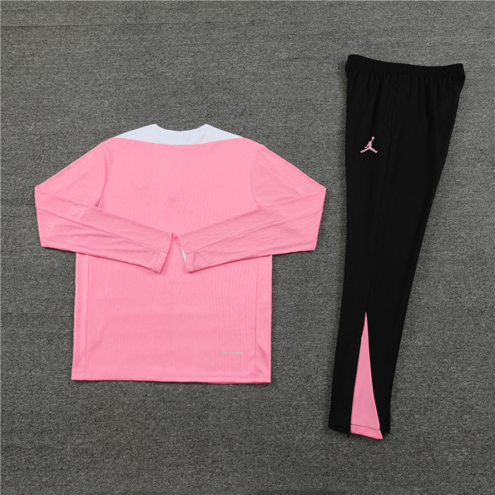 PSG tracksuit 24/25 pink with white Quater Zip Training Kit