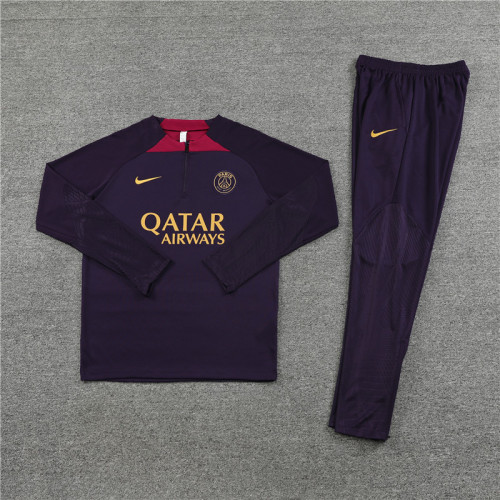 PSG tracksuit 23/24 purple Quater Zip Training Kit