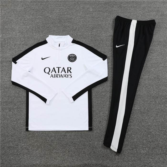 PSG tracksuit 23/24 gray with black Quater Zip Training Kit