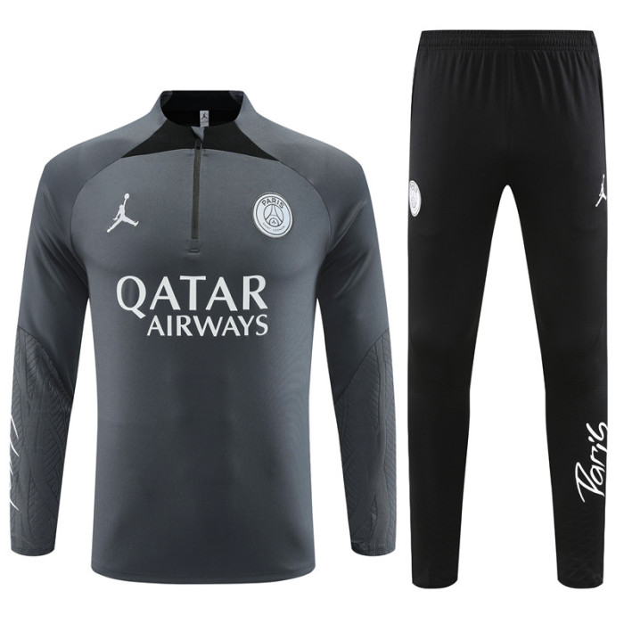 PSG tracksuit 23/24 dark gray Quater Zip Training Kit