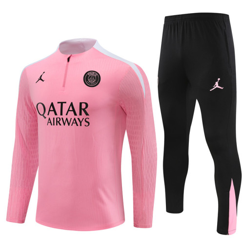 PSG tracksuit 24/25 pink with white Quater Zip Training Kit