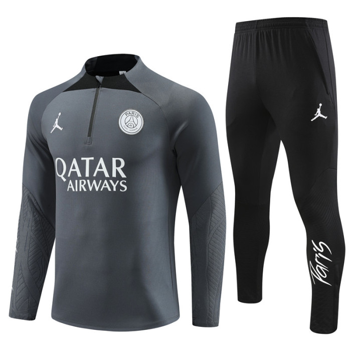 PSG tracksuit 23/24 dark gray Quater Zip Training Kit