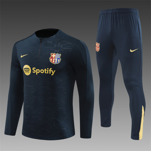 Barcelona Tracksuit 24/25 Royalblue Quater Zip Training Kit