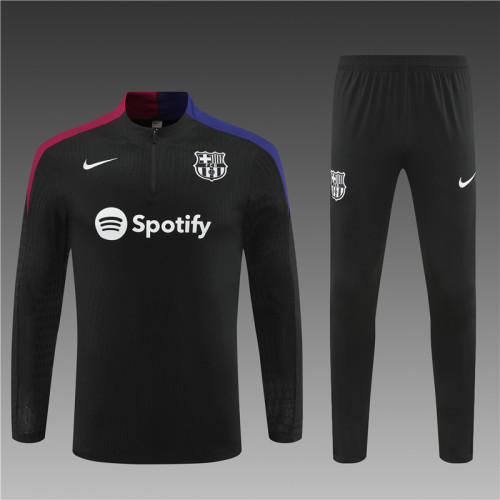 Barcelona Tracksuit 24/25 Black Quater Zip Training Kit