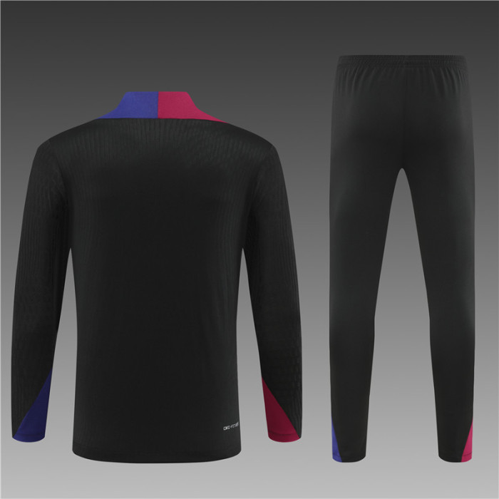 Barcelona Tracksuit 24/25 Black Quater Zip Training Kit