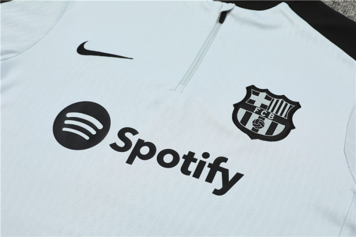 Barcelona tracksuit 24/25 Light grey Quater Zip Training Kit