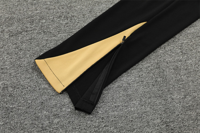 Barcelona tracksuit 24/25 Black with Gold Quater Zip Training Kit