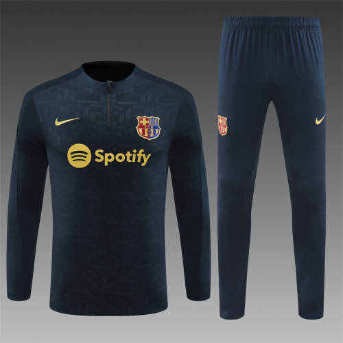 Barcelona Tracksuit 24/25 Royalblue Quater Zip Training Kit