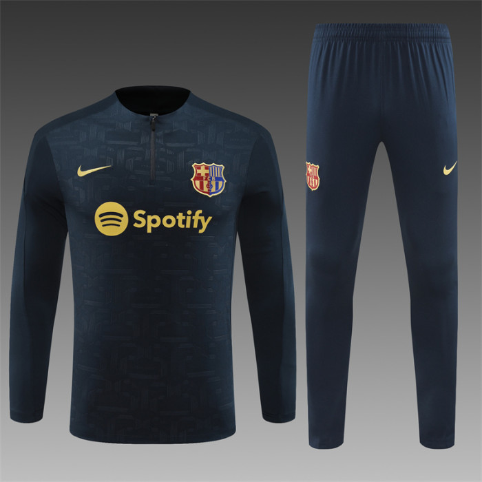 Barcelona Tracksuit 24/25 Royalblue Quater Zip Training Kit