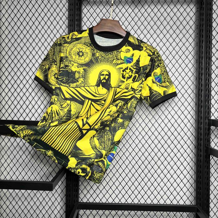 Brazil Brasil jersey Jesus the Redeemer Yellow trikot