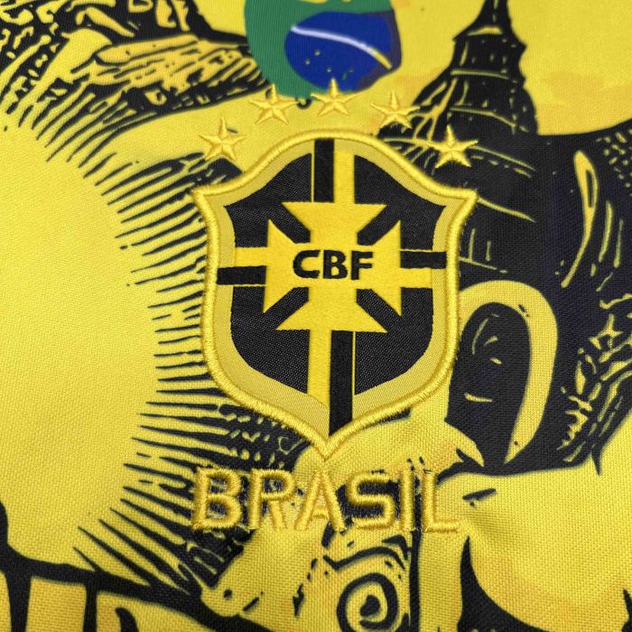 Brazil Brasil jersey Jesus the Redeemer Yellow trikot