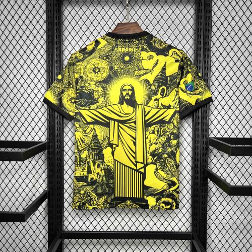 Brazil Brasil jersey Jesus the Redeemer Yellow trikot