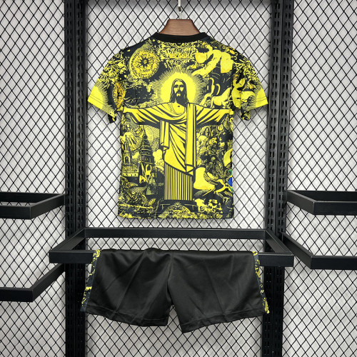 Brazil jersey Jesus Special Edition Kids Kits Yellow