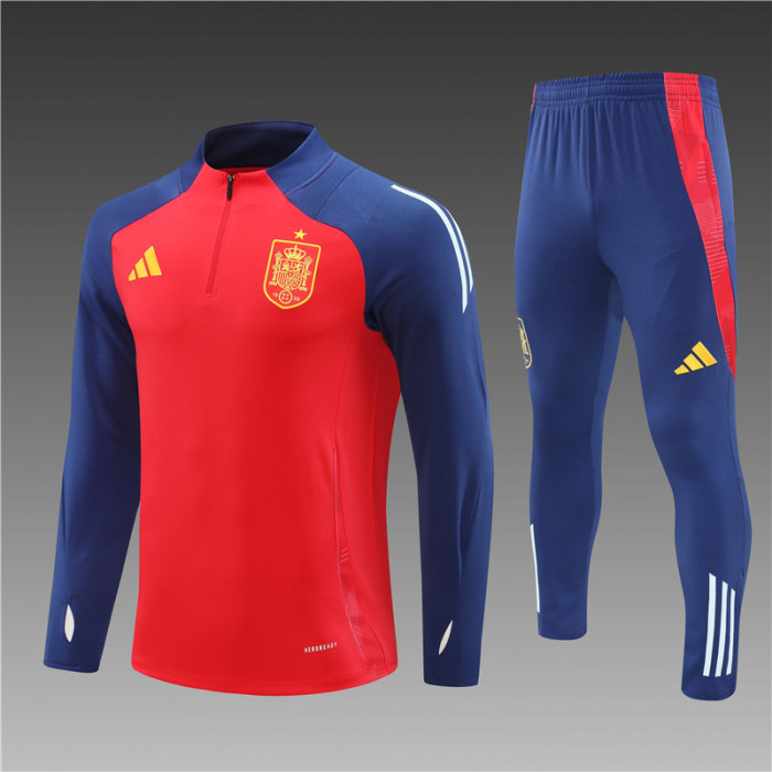 Spain tracksuit 24/25 red Quater Zip Training Kit