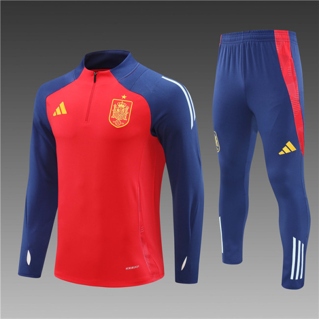 Spain tracksuit 24/25 red Quater Zip Training Kit