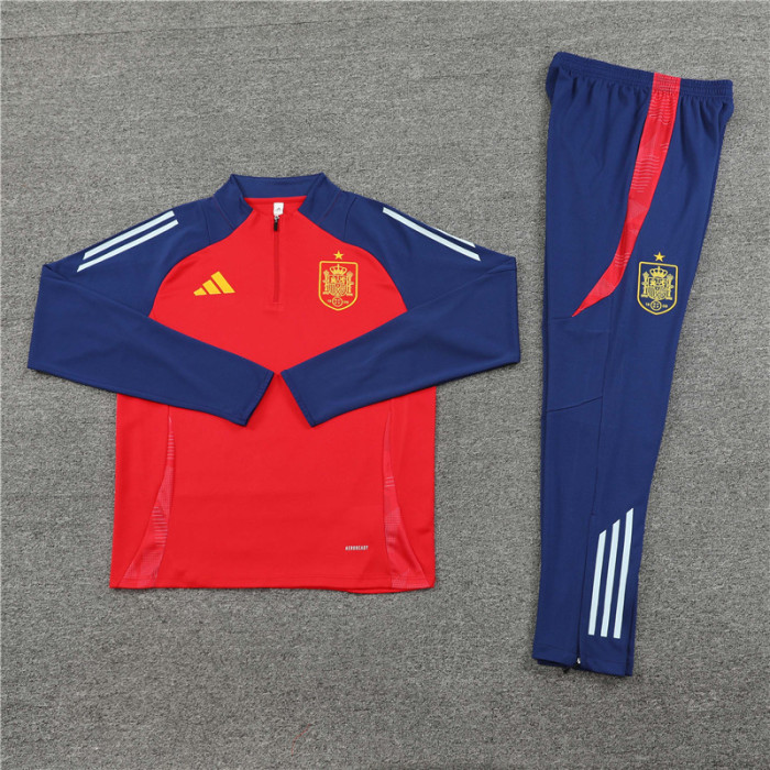 Spain tracksuit 24/25 red Quater Zip Training Kit