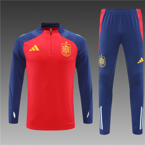 Spain tracksuit 24/25 red Quater Zip Training Kit