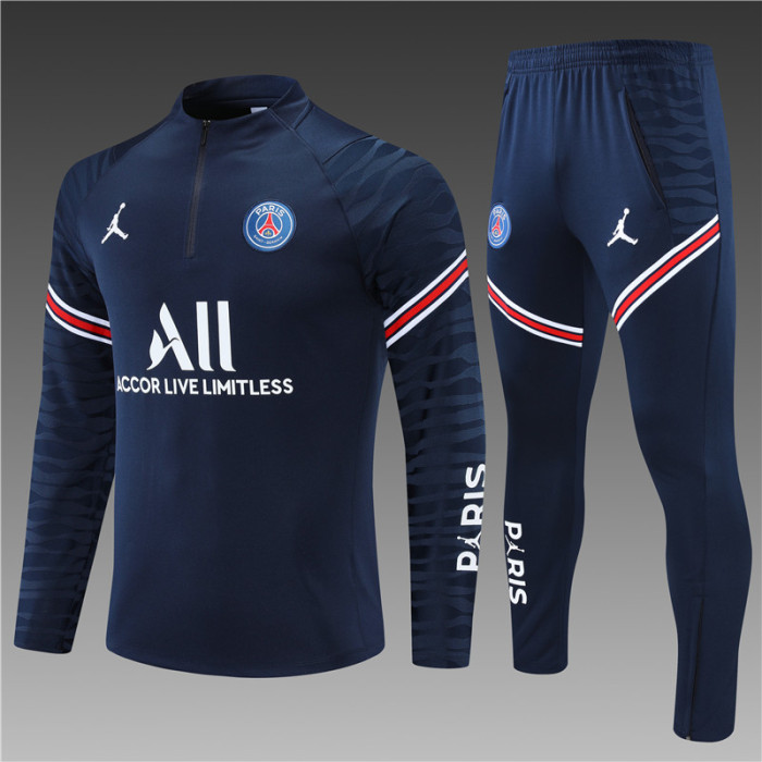 PSG tracksuit 21/22 navy blue Quater Zip Training Kit