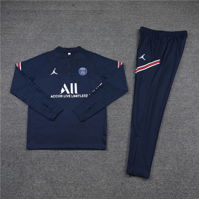 PSG tracksuit 21/22 navy blue Quater Zip Training Kit