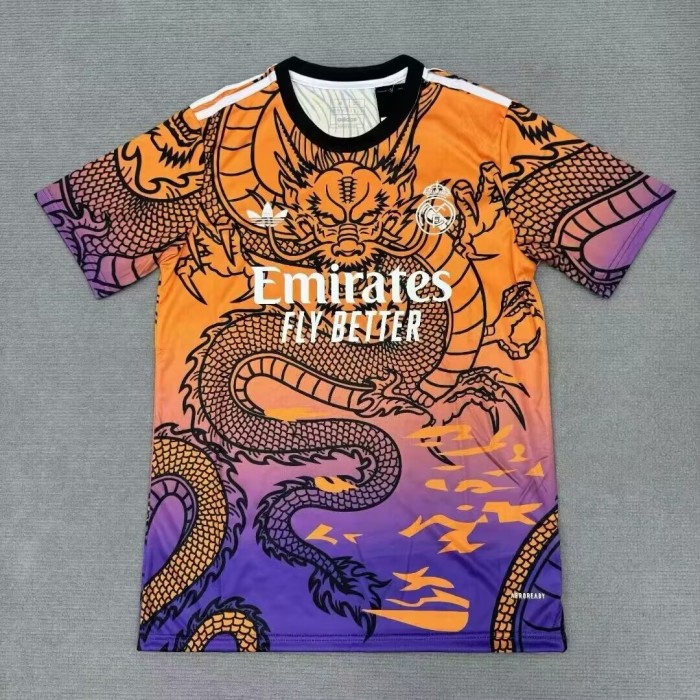 24-25 Real Madrid Rainbow Dragon White Goalkeeper Jersey