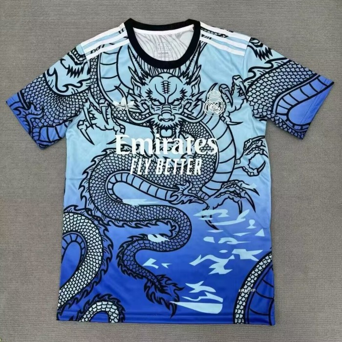 24-25 Real Madrid Rainbow Dragon White Goalkeeper Jersey