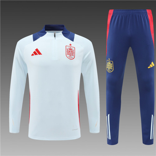Spain Tracksuit 24/25 Light Blue Quater Zip Training Kit
