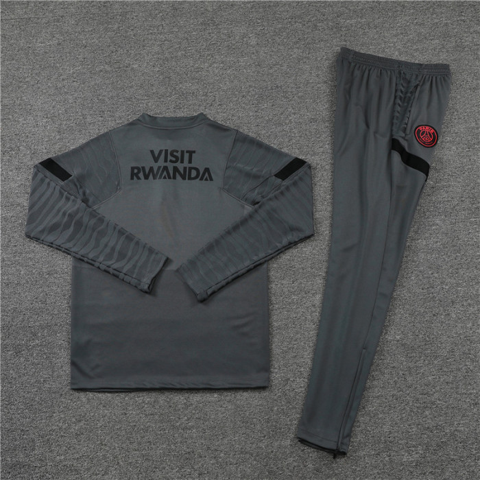 PSG Tracksuit 21/22 Gray Quater Zip Training Kit