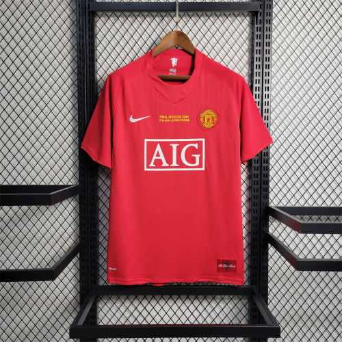 Manchester United Jersey 2007-2008 Champions League Home Kit