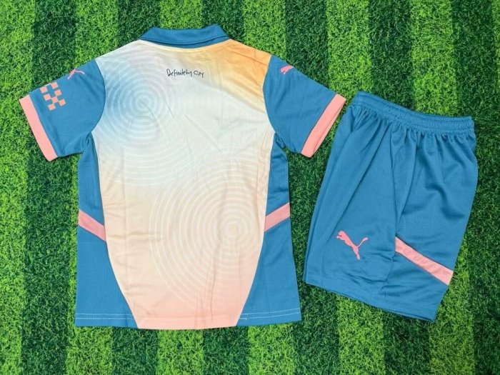 Manchester City jersey 24/25 Fourth Kids Kits