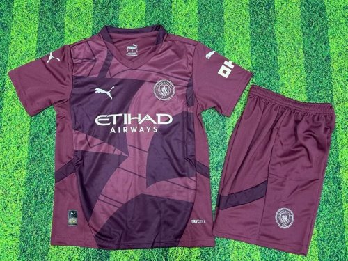 Manchester City jersey 24/25 Third Kids Kits
