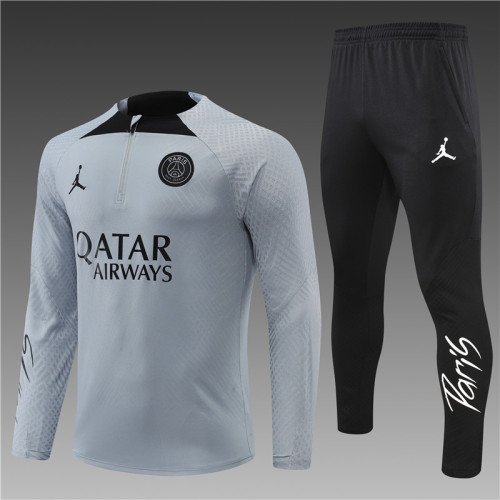 PSG Tracksuit 23/24 Light grey Quater Zip Training Kit