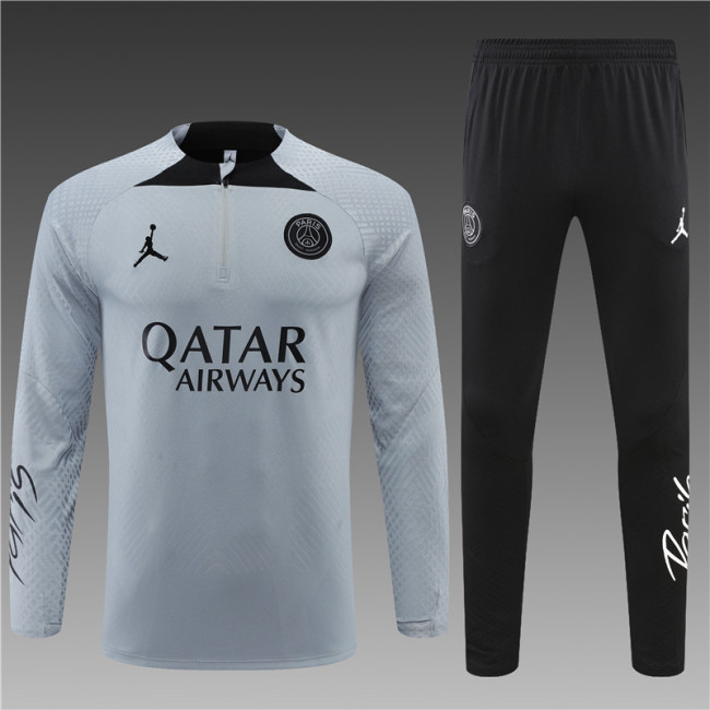 PSG Tracksuit 23/24 Light grey Quater Zip Training Kit