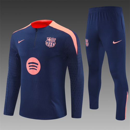 Barcelona Tracksuit 24/25 Royal blue Quater Zip Training Kit