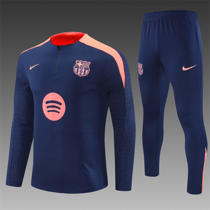 Barcelona Tracksuit 24/25 Royal blue Quater Zip Training Kit